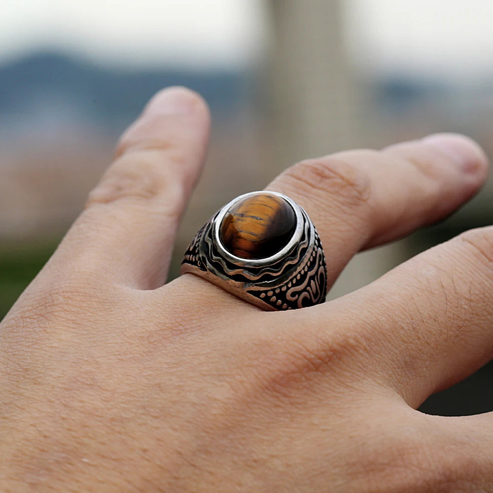 ANILLO PIEDRA OVALADO