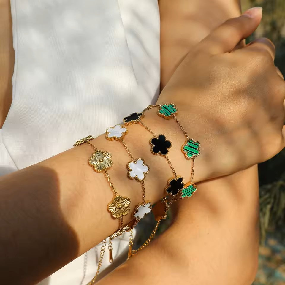 PULSERA TREBOL DE 5 HOJAS