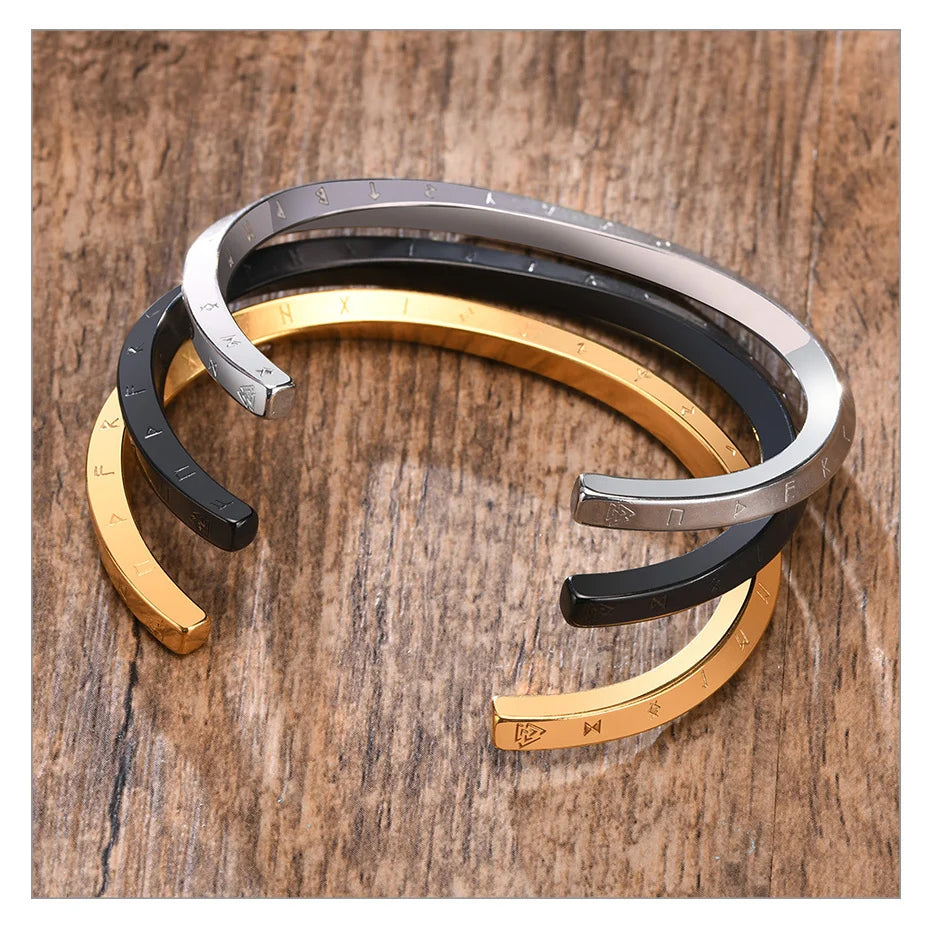 PULSERA VIKINGA DE ACERO INOXIDABLE