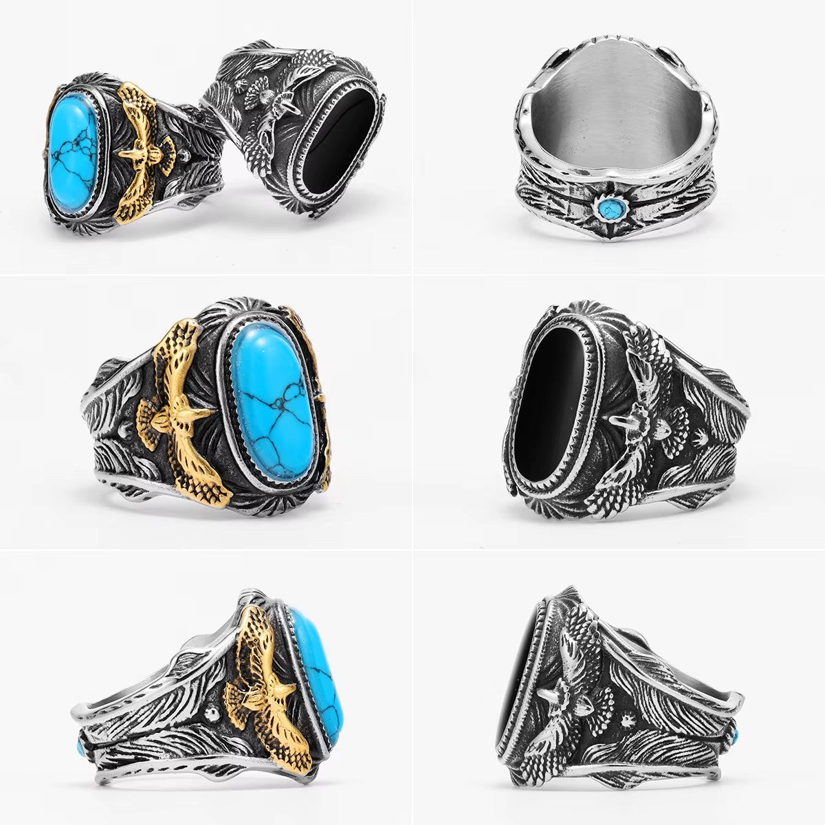 ANILLO CON PIEDRA Y AVE