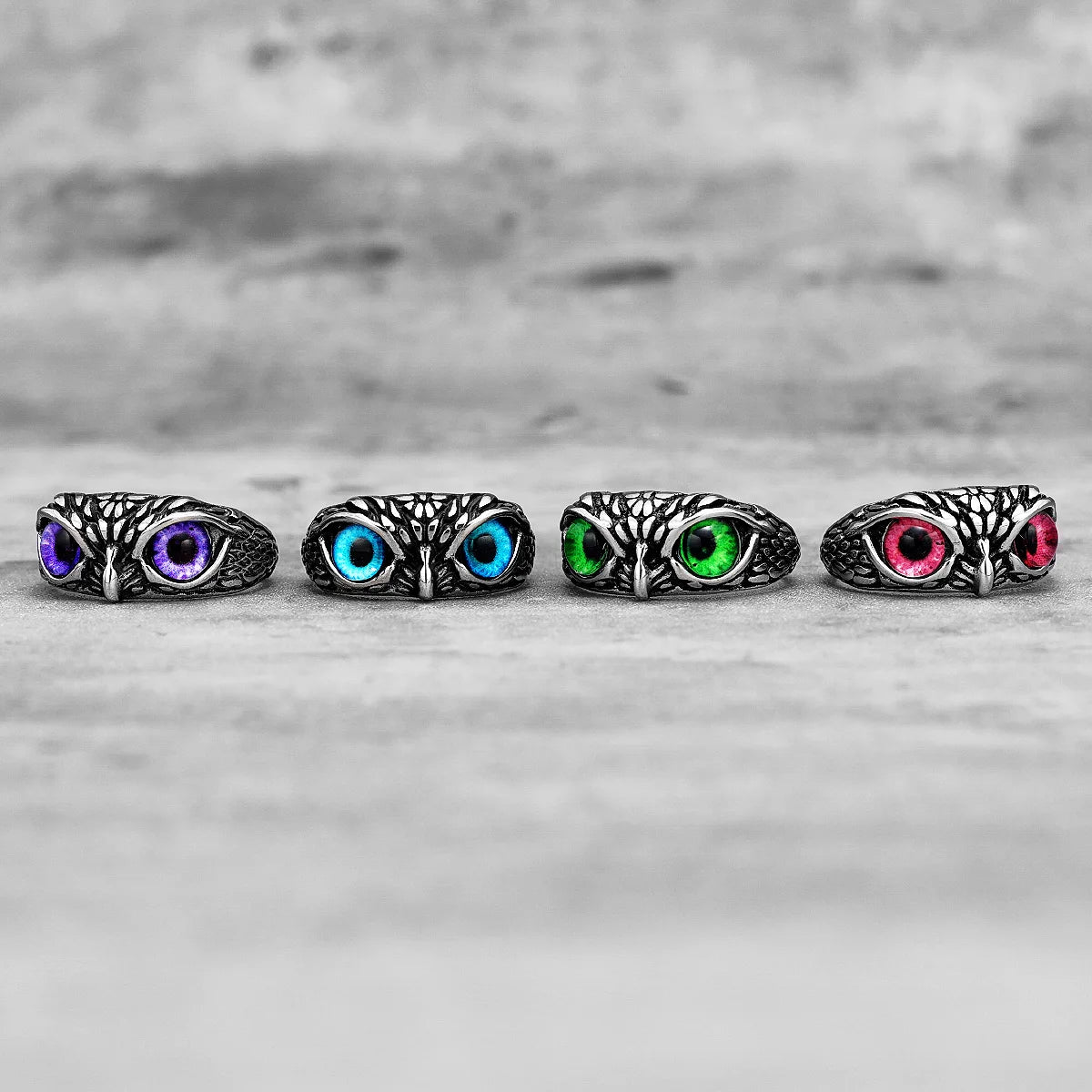 ANILLO ACERO INOXIDABLE BUHO UNISEX
