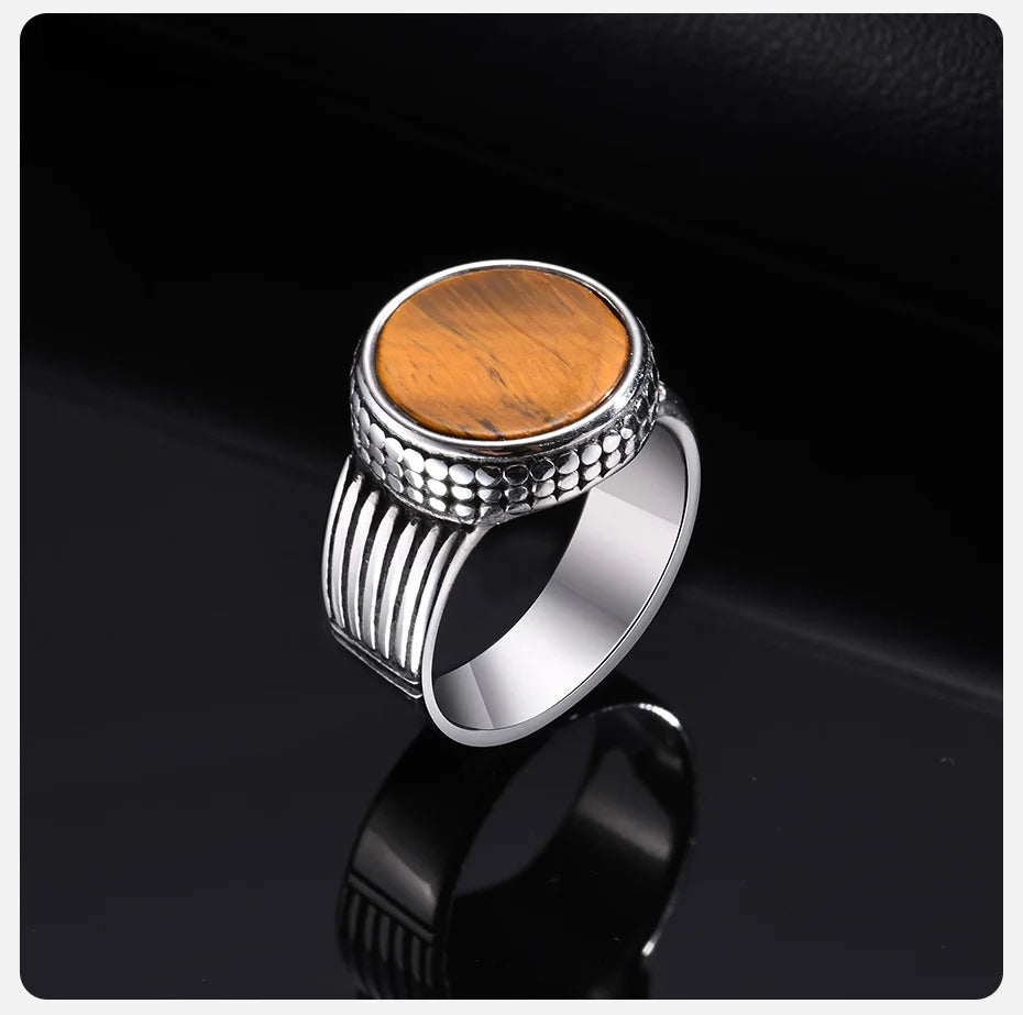 ANILLO PIEDRA OJO DE TIGRE