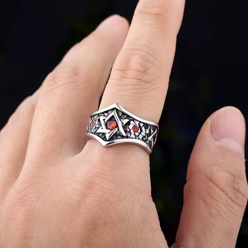 ANILLO ESTRELLA 6 PUNTAS