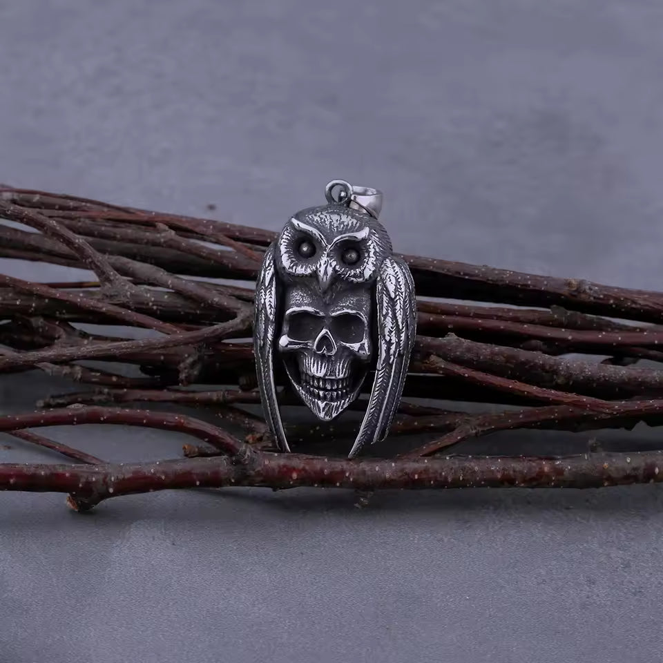 COLLAR BUHO CON CALAVERA