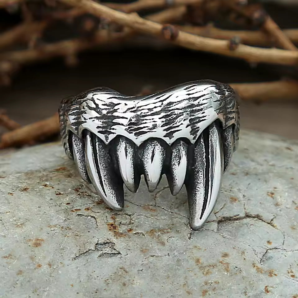 ANILLO DIENTES ANIMAL