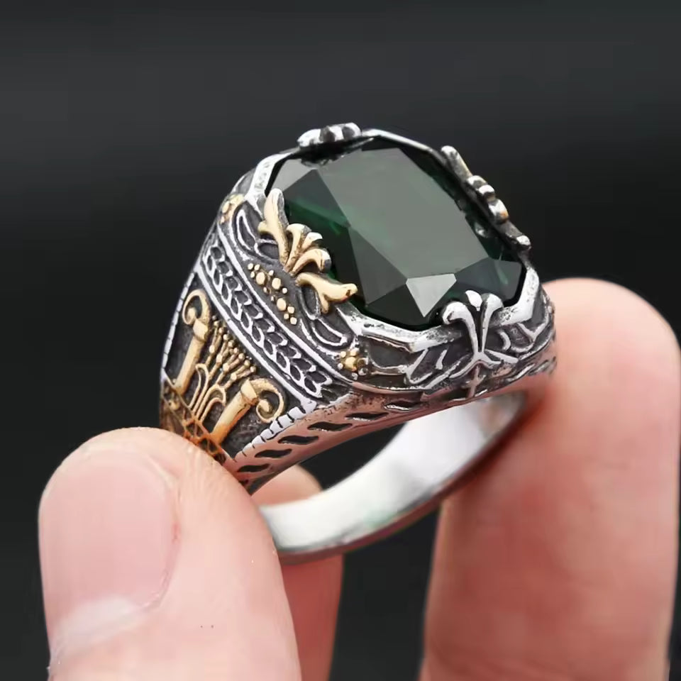 ANILLO PIEDRA VERDE
