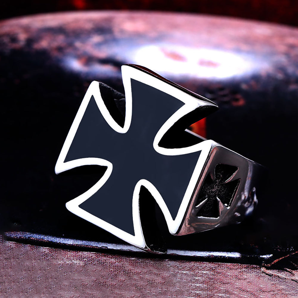 ANILLO CRUZ ACERO