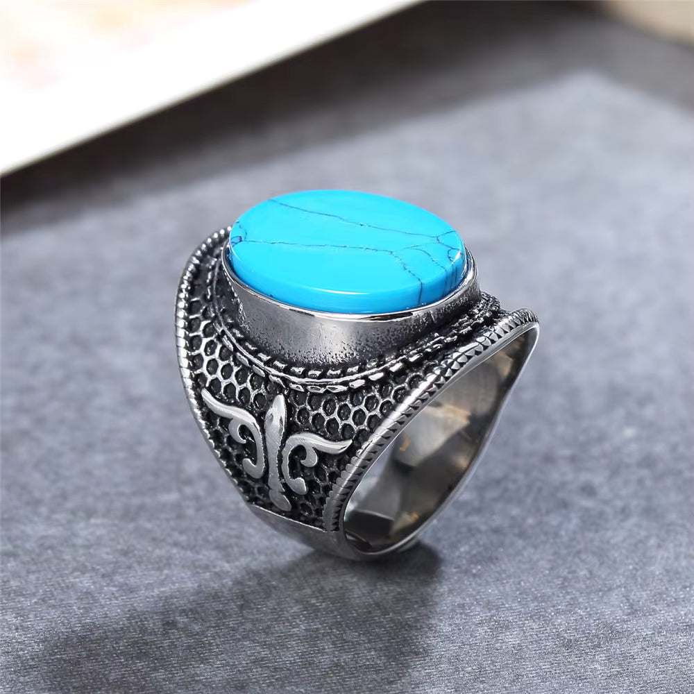 ANILLO PIEDRA OVALADA