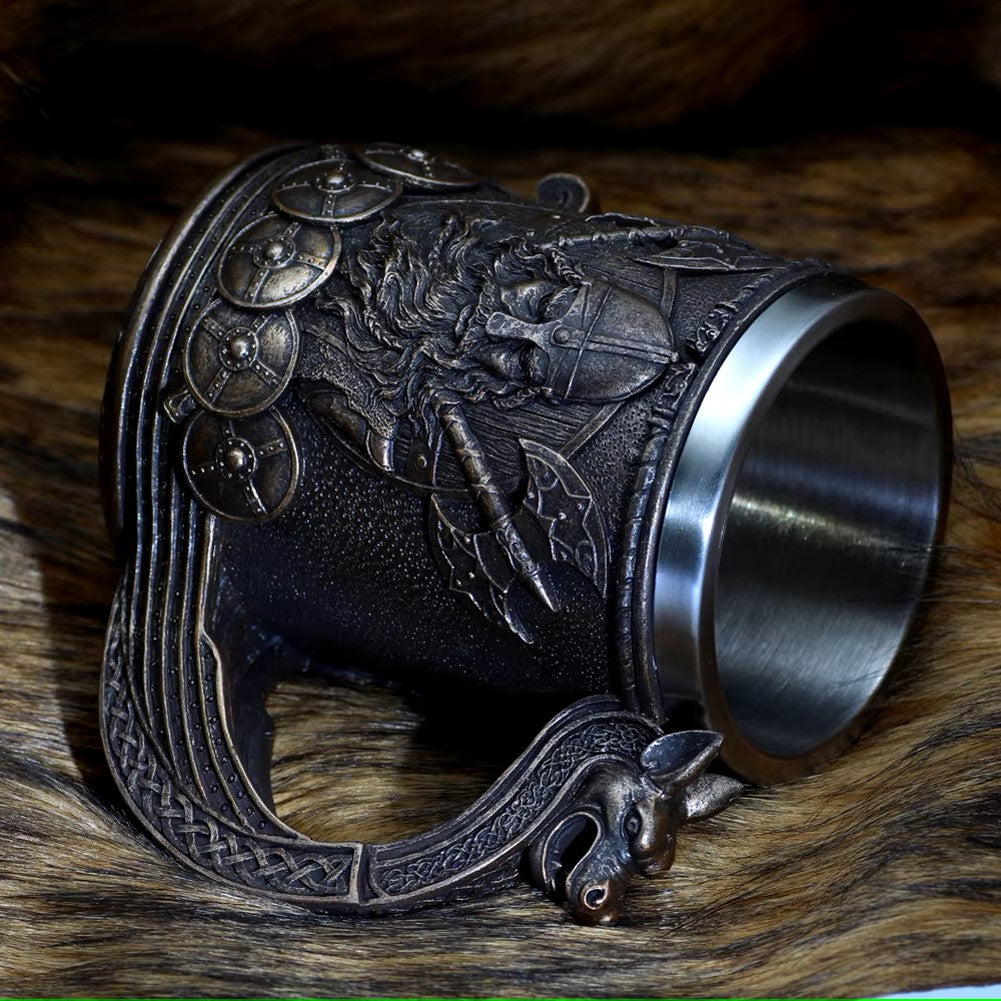 JARRA DE CERVEZA DRAGON MEDIEVAL