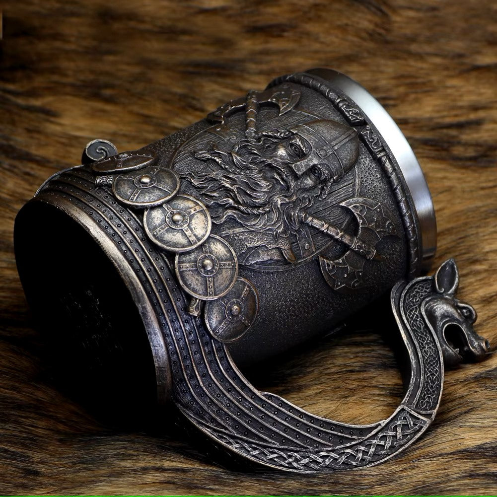 JARRA DE CERVEZA DRAGON MEDIEVAL