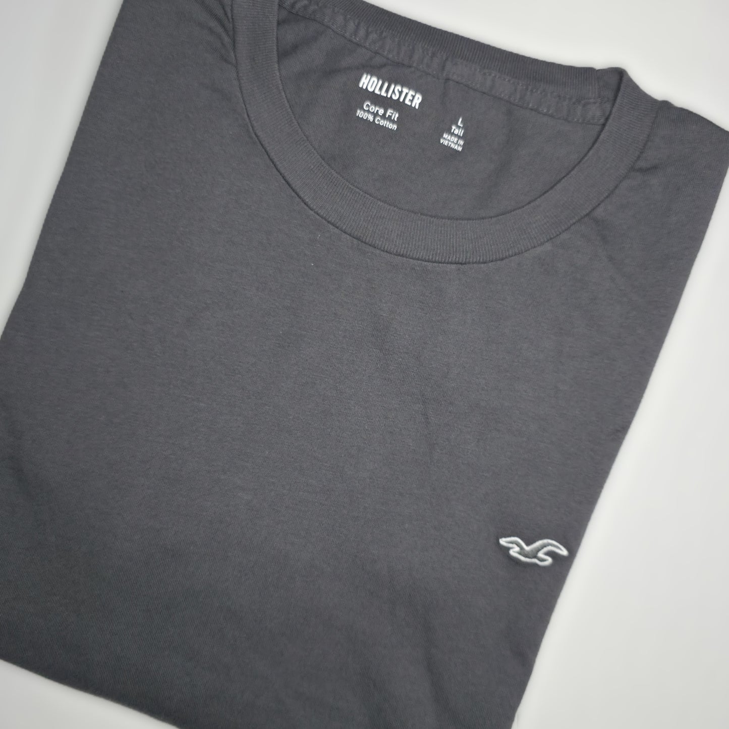 FRANELA GRIS MEDIO LOGO CON BLANCO