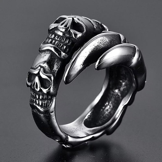 ANILLO GARRA CON CALAVERAS