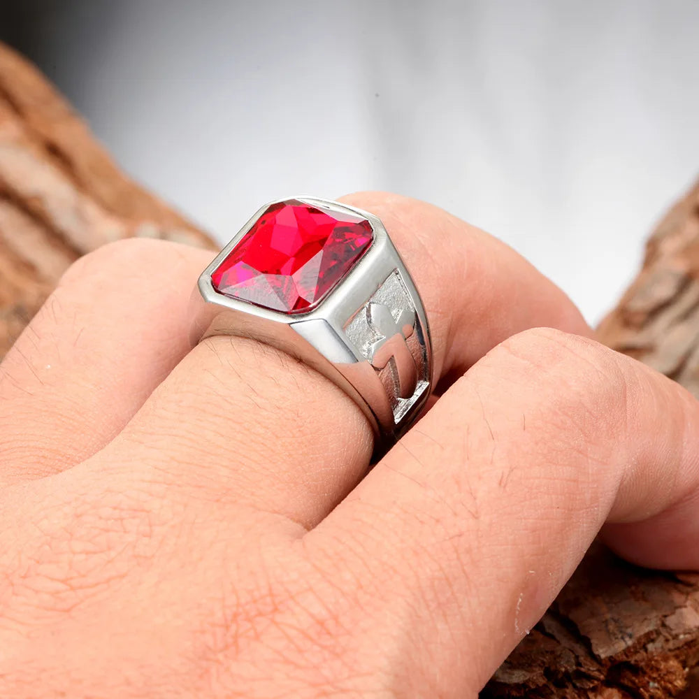 ANILLO PIEDRA Y CRUZ
