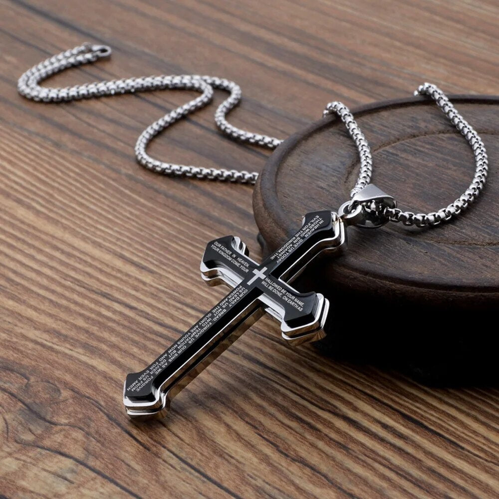 COLLAR CRUZ PADRE NUESTRO