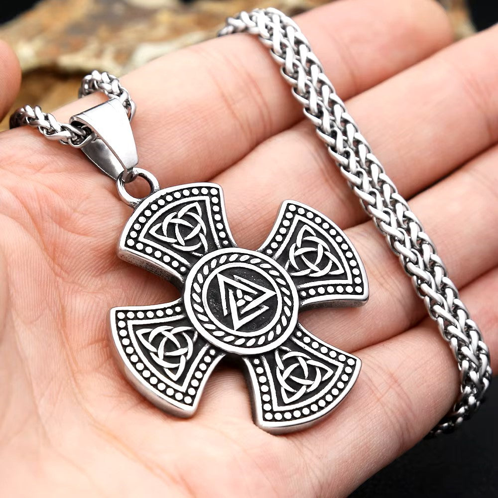 COLLAR CRUX CON SIMBOLIGIA VIKINGA