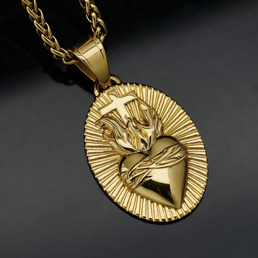 COLLAR CORAZON DE JESUS