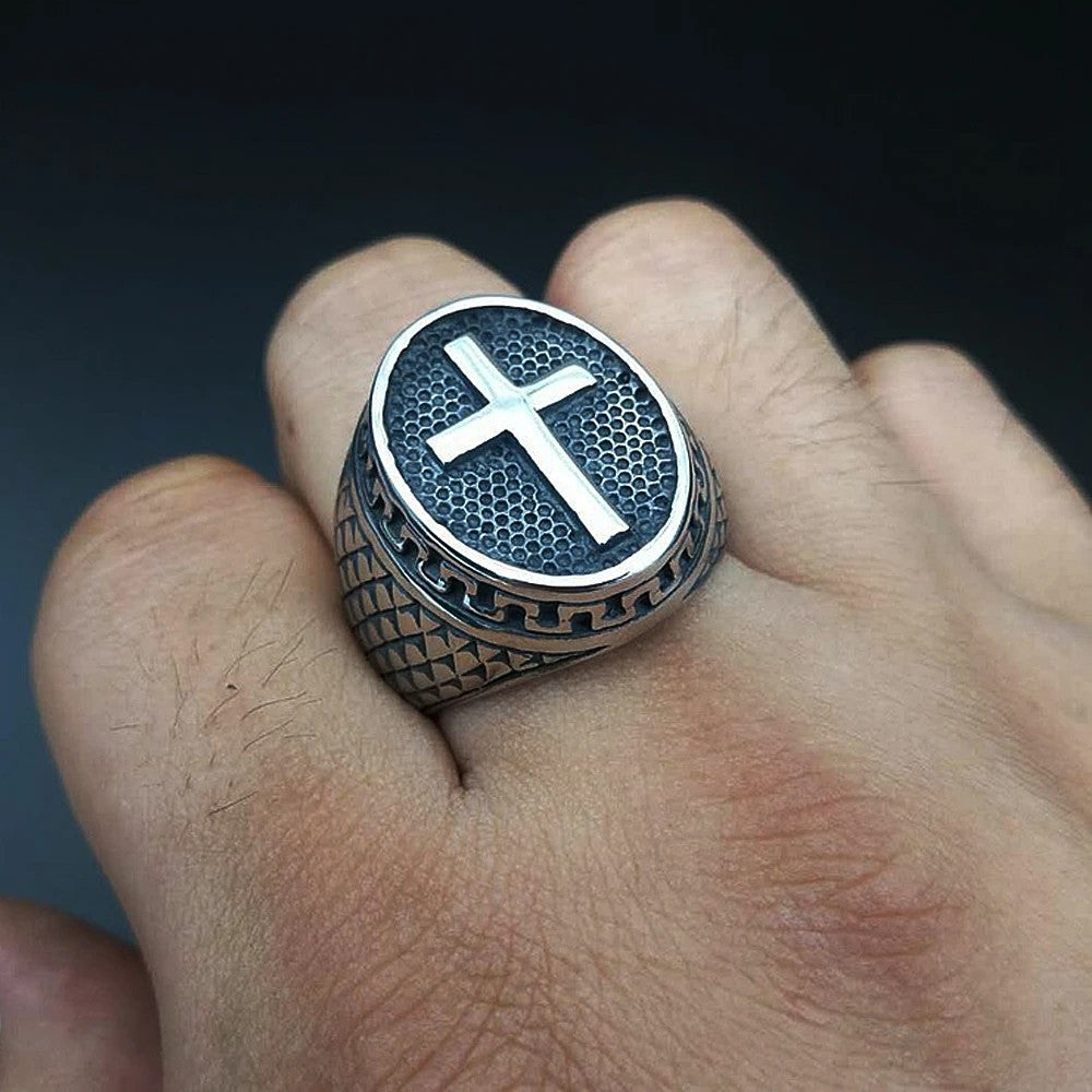 ANILLO CRUZ DORADO