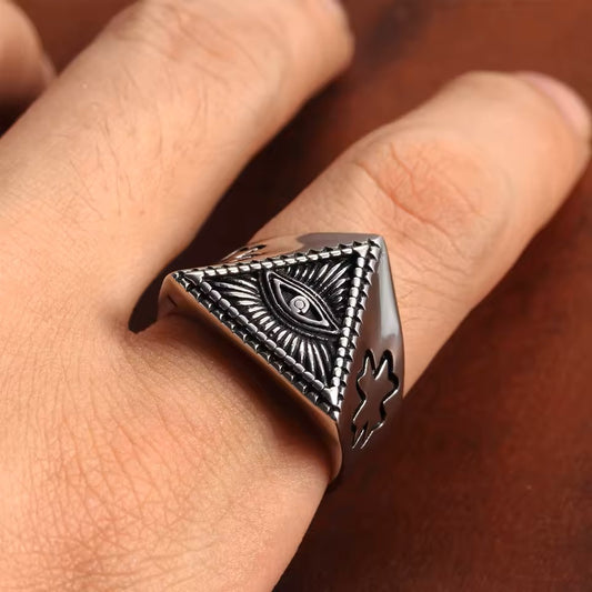 ANILLO TRIANGULO OJO