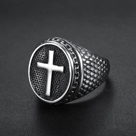 ANILLO CRUZ DORADO