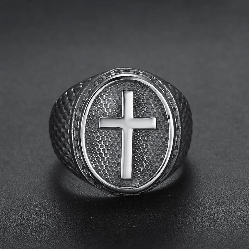 ANILLO CRUZ DORADO