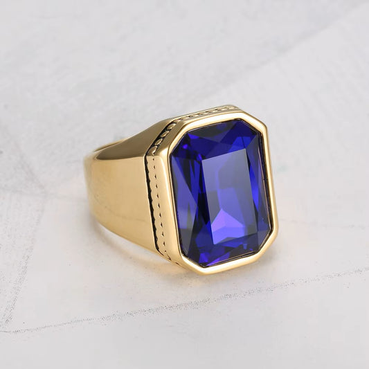 ANILLO RECTANGULAR PIEDRA