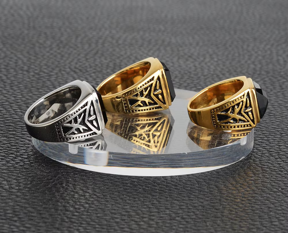 ANILLO CON PIEDRA DE ONIX