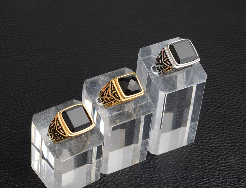 ANILLO CON PIEDRA DE ONIX