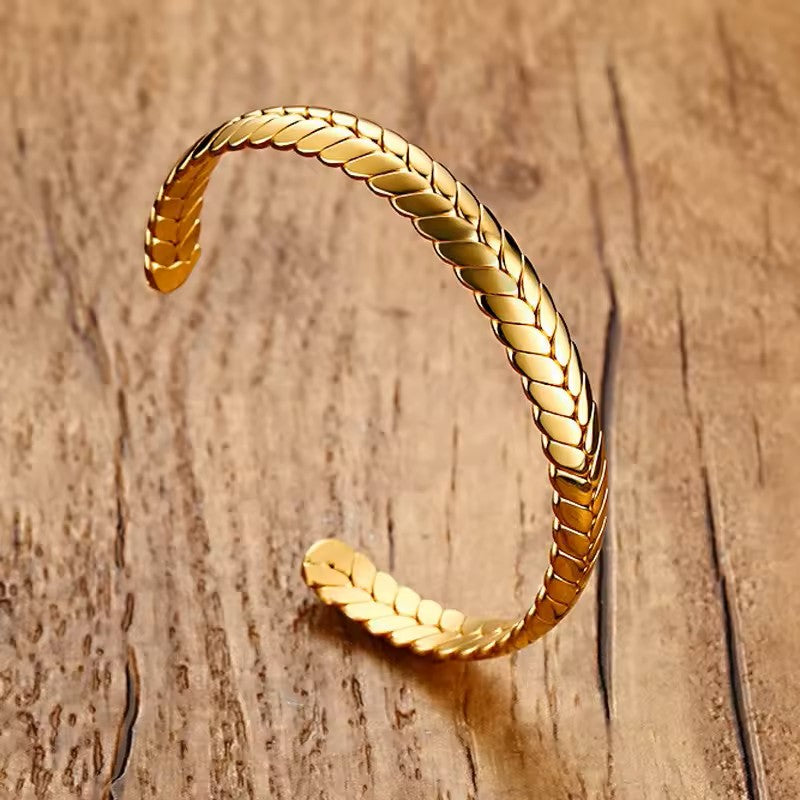 PULSERA CON DISEÑO DE TRIGO
