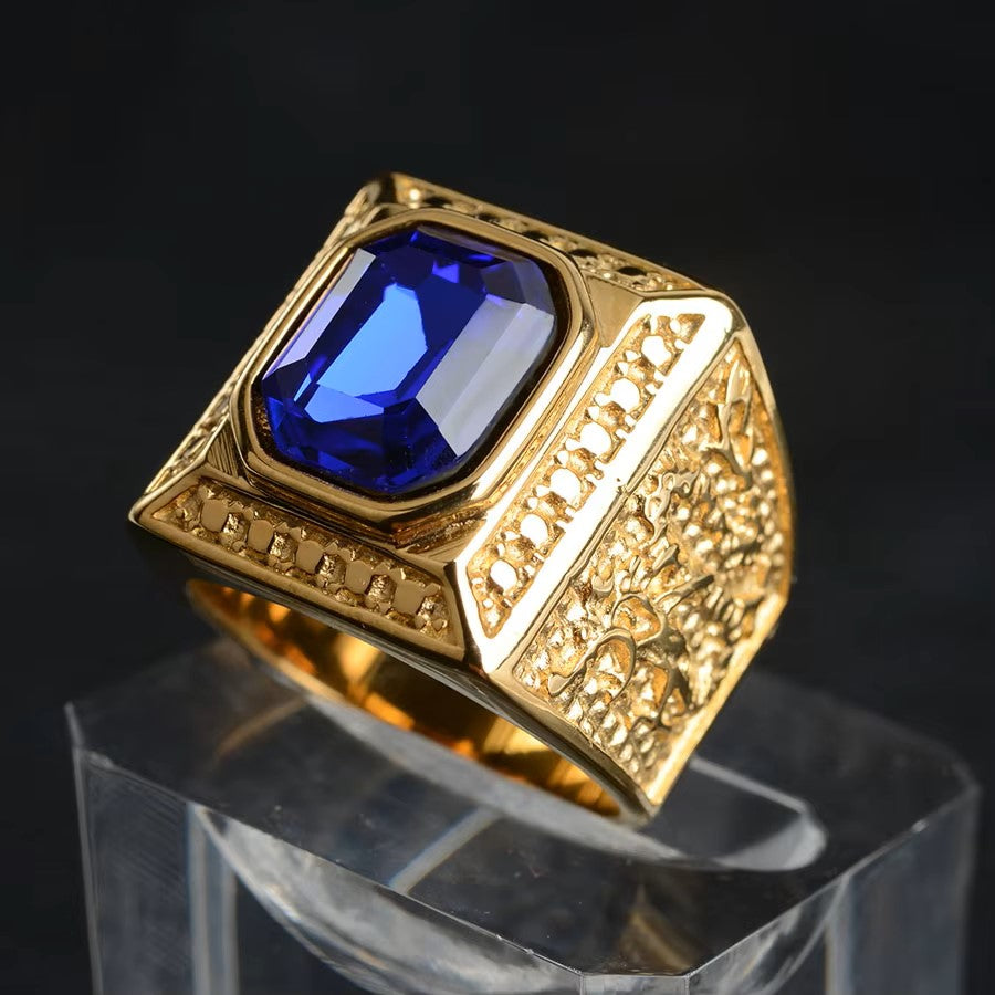 ANILLO CUADRADO PIEDRAS