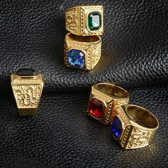 ANILLO CUADRADO PIEDRAS
