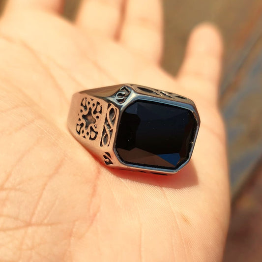 ANILLO PIEDRA NEGRA