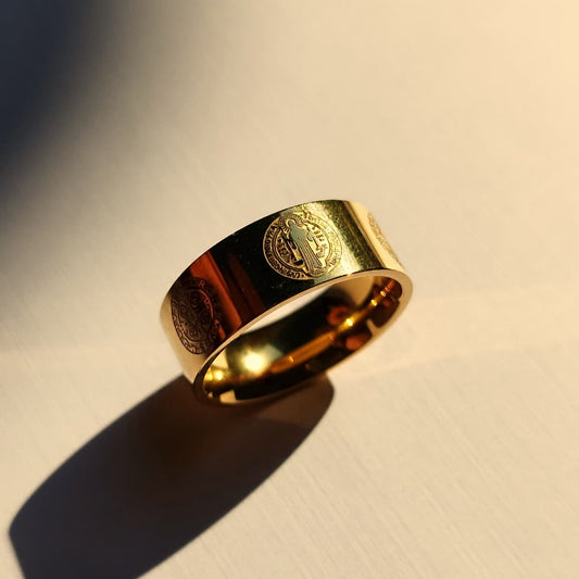ANILLO SAN BENITO DORADO