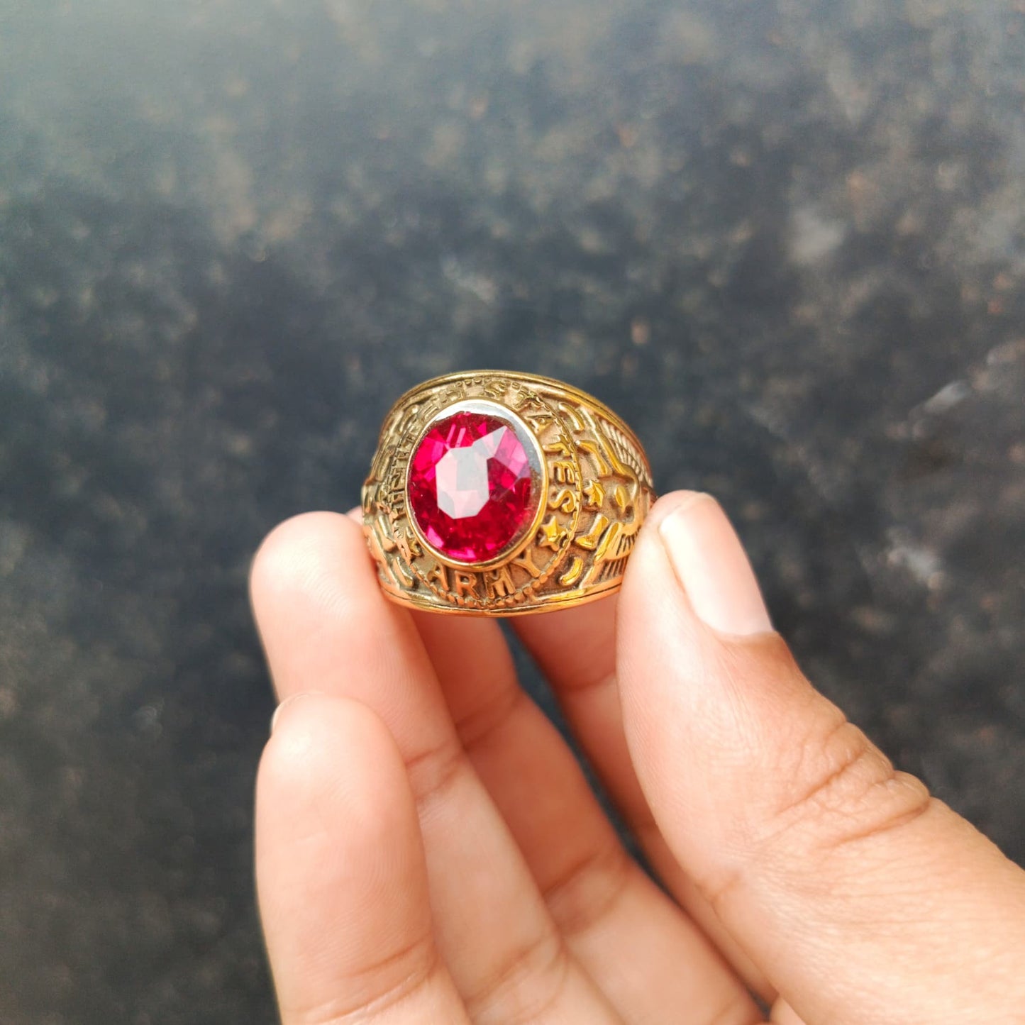 ANILLO ARMY (CON DETALLES)