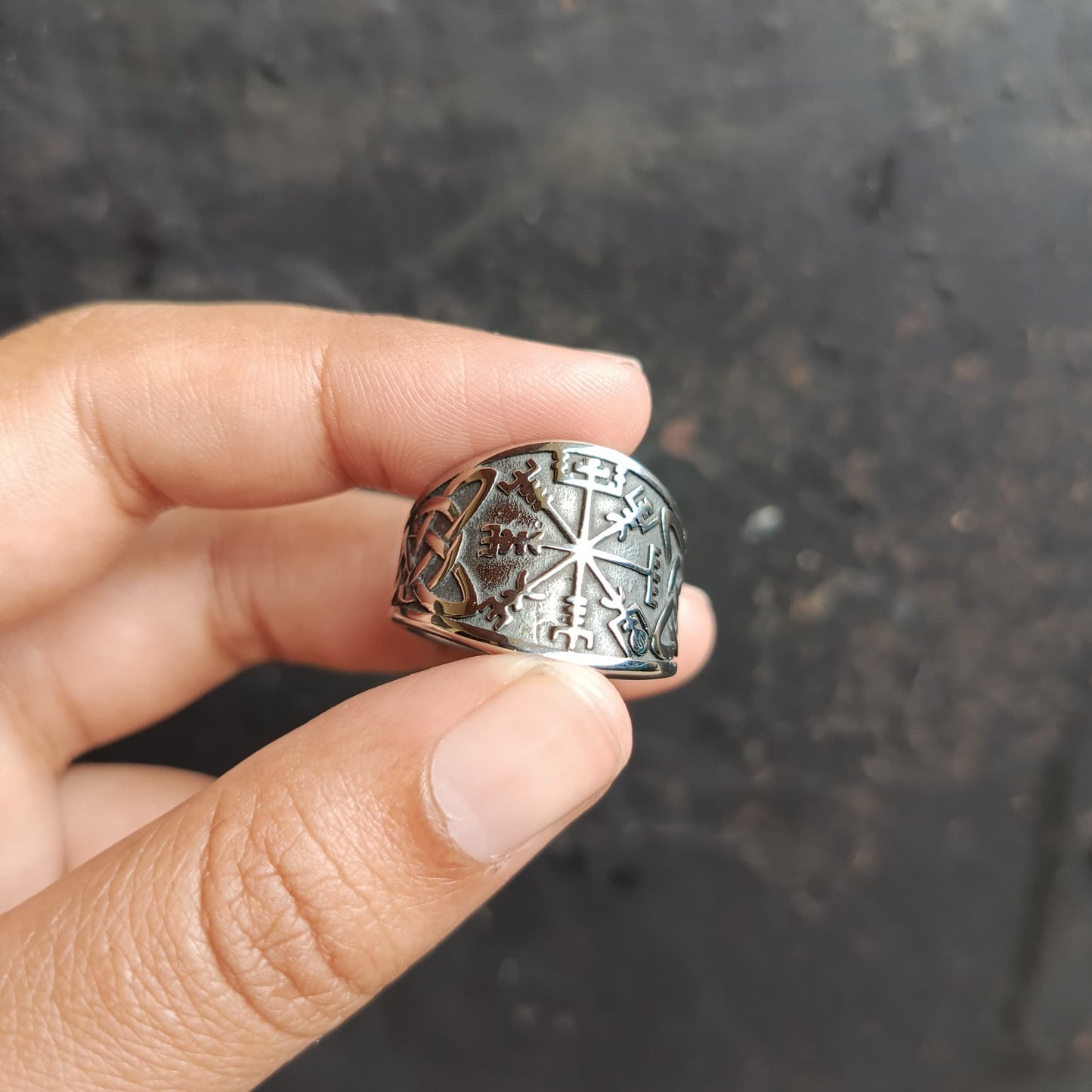 ANILLO BRUJULA VIKINGA