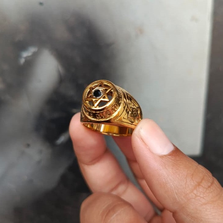 ANILLO ESTRELLA DE DAVID (CON DETALLES)