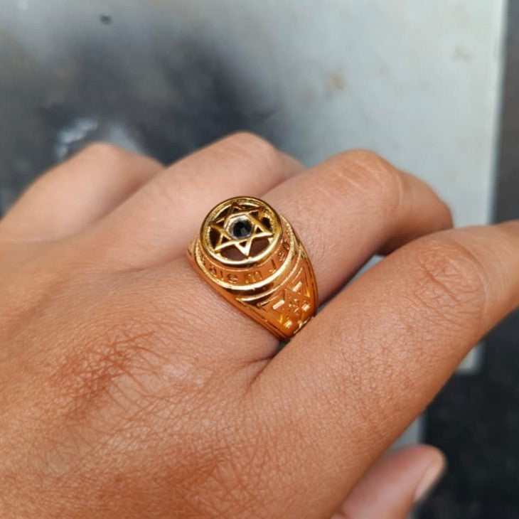 ANILLO ESTRELLA DE DAVID (CON DETALLES)