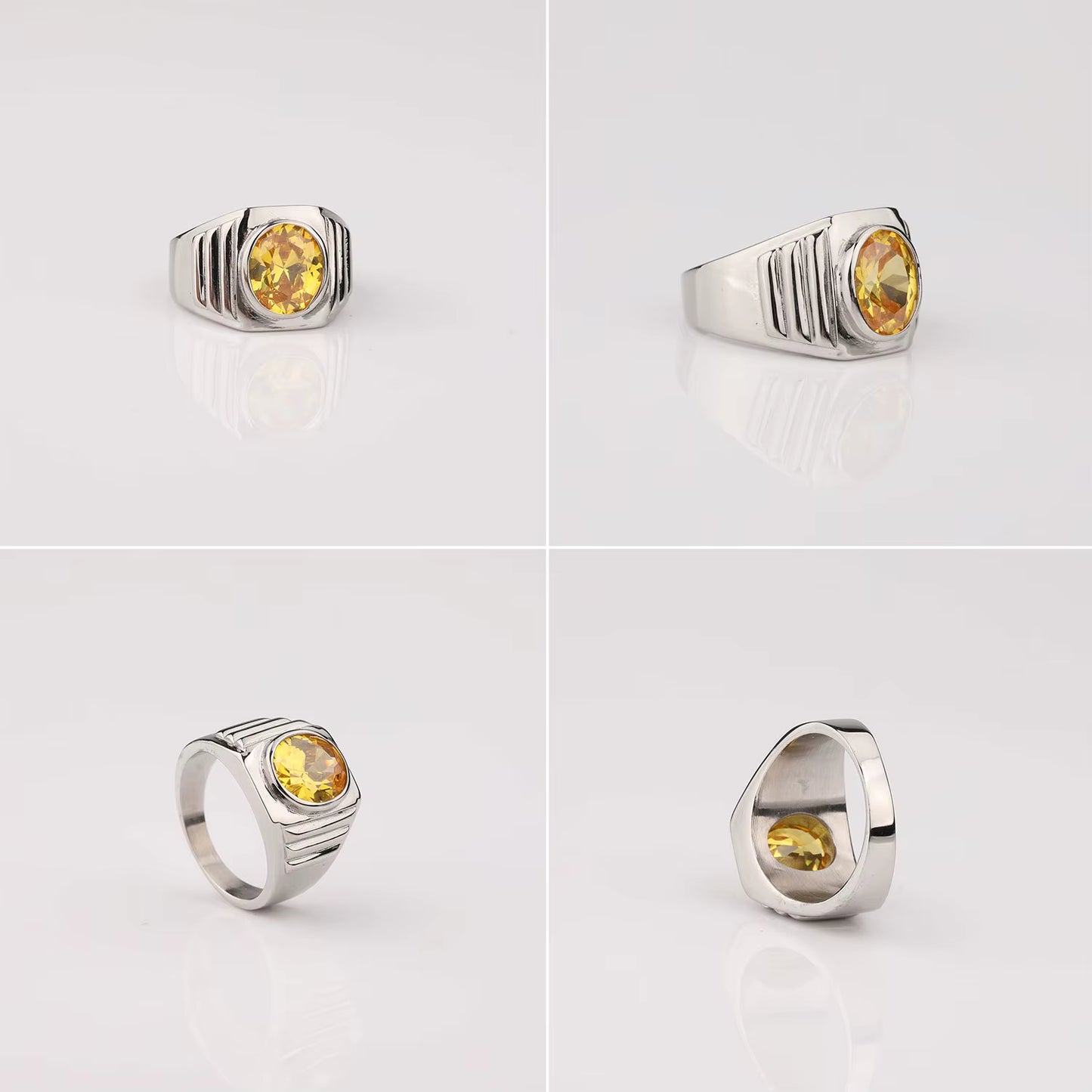 ANILLO OVALADO PIEDRA
