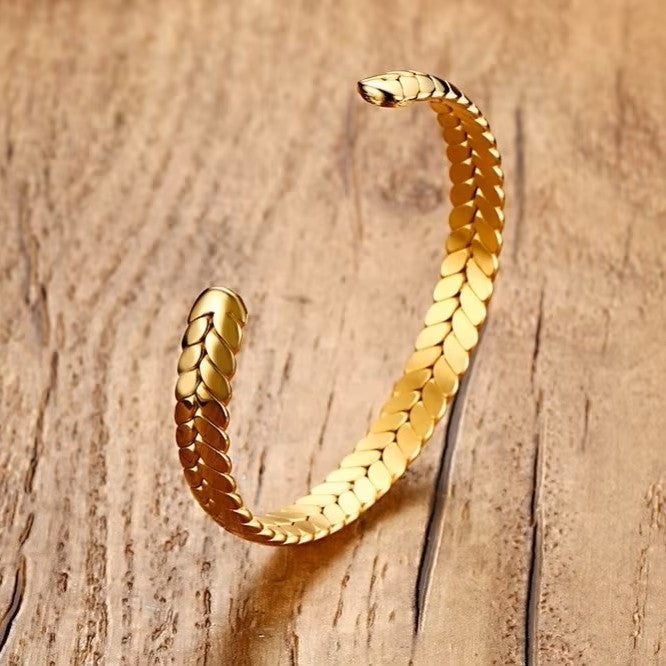 PULSERA CON DISEÑO DE TRIGO