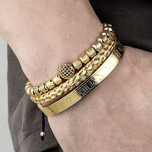 PULSERA SET DE 3 CON BOLITA
