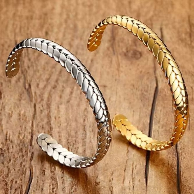 PULSERA CON DISEÑO DE TRIGO
