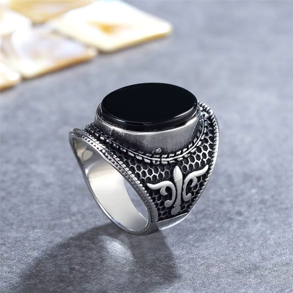 ANILLO PIEDRA OVALADA