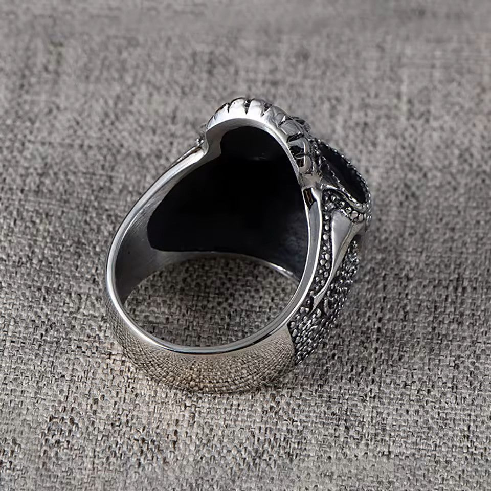 ANILLO CALAVERA CON CIRCON