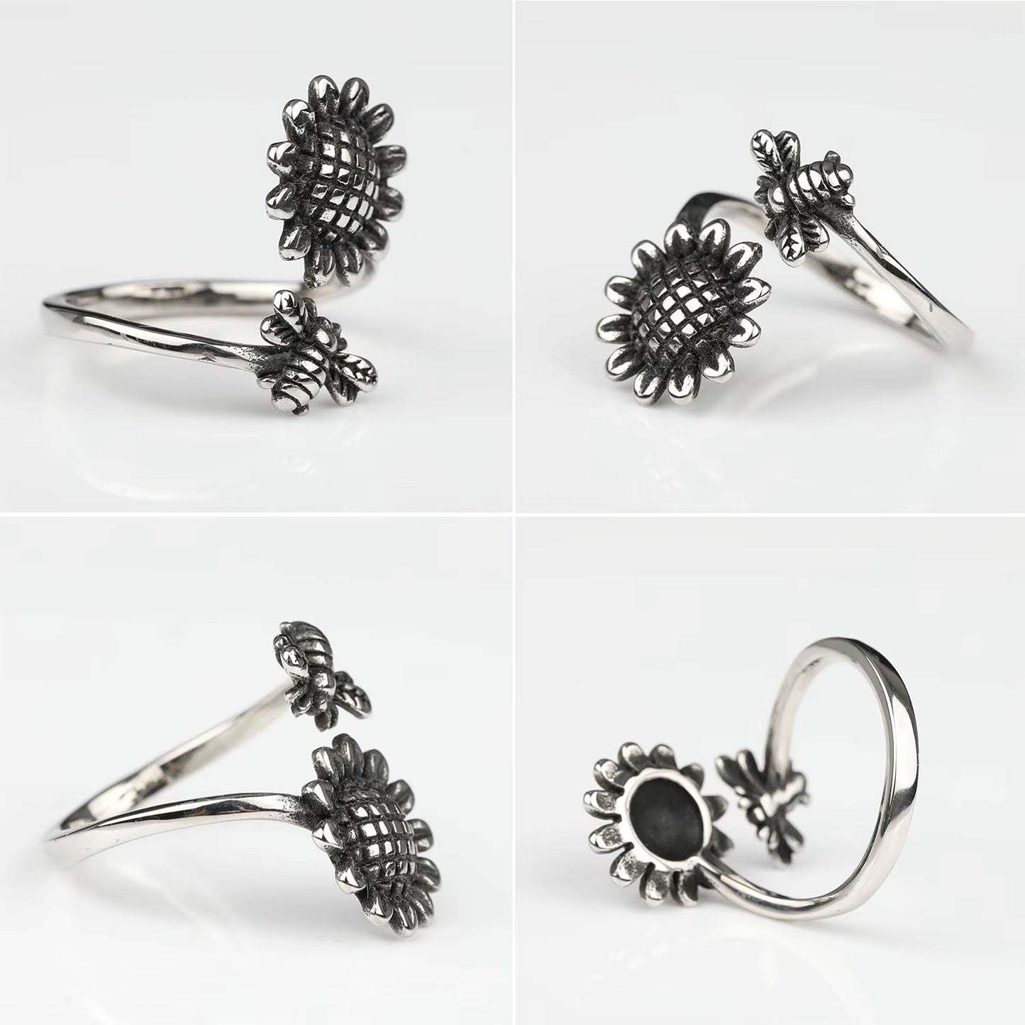 ANILLOS FLOR Y ABEJA