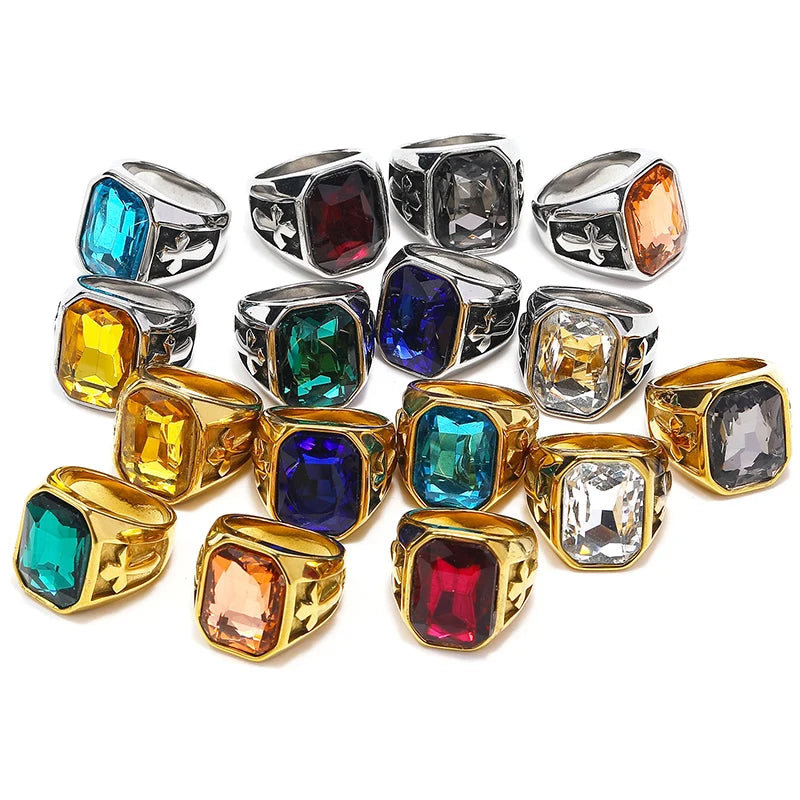 ANILLO PIEDRA Y CRUZ