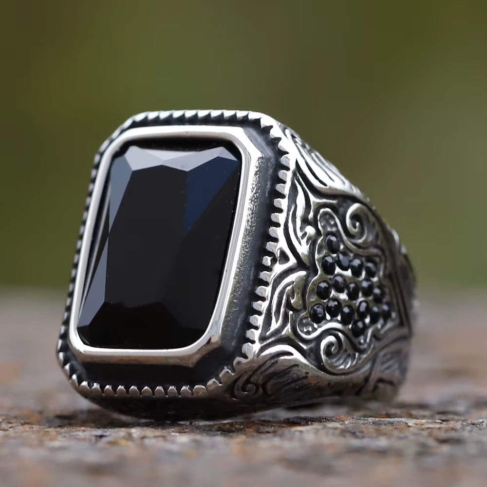 ANILLO VINTAGE PIEDRA RECTANGULAR