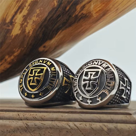 ANILLO ESCUDO CRUZADO