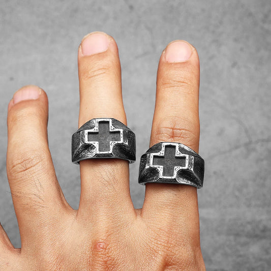 ANILLO CRUZ ENVEJECIDA