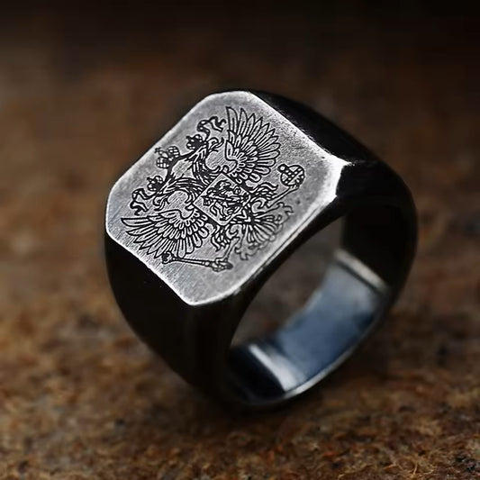 ANILLO AGUILA CUADRADO