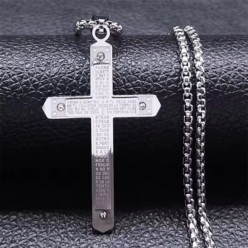 COLLAR CRUZ PADRE NUESTRO