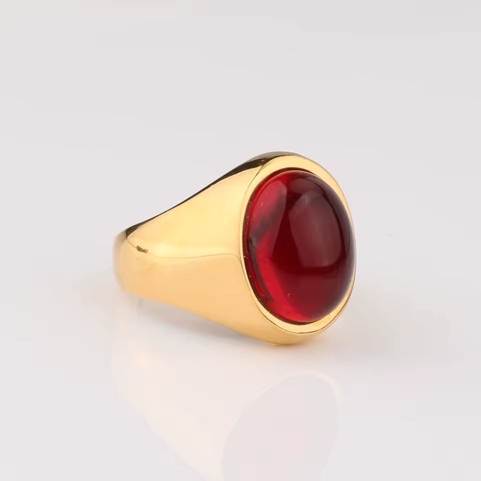 ANILLO PIEDRA ROJO